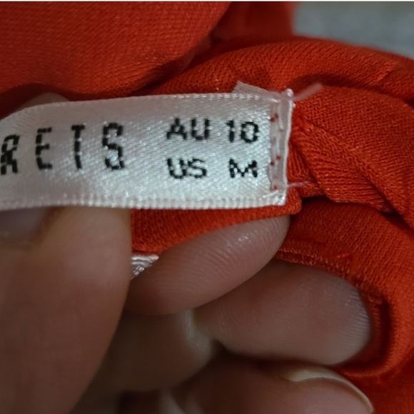 Saints + Secrets Chic & Sexy Red Midi Dress Sz M NWT - Picture 5 of 12